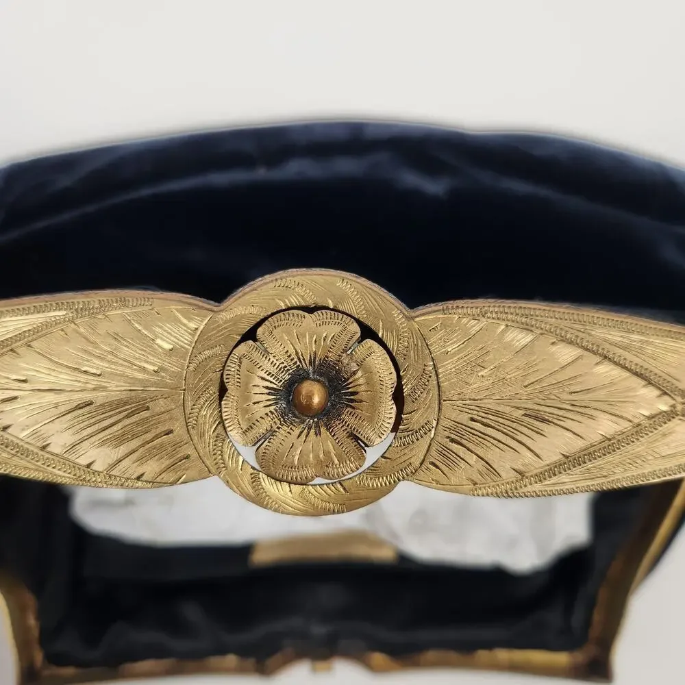 Vintage Black Velvet Clutch Purse 9